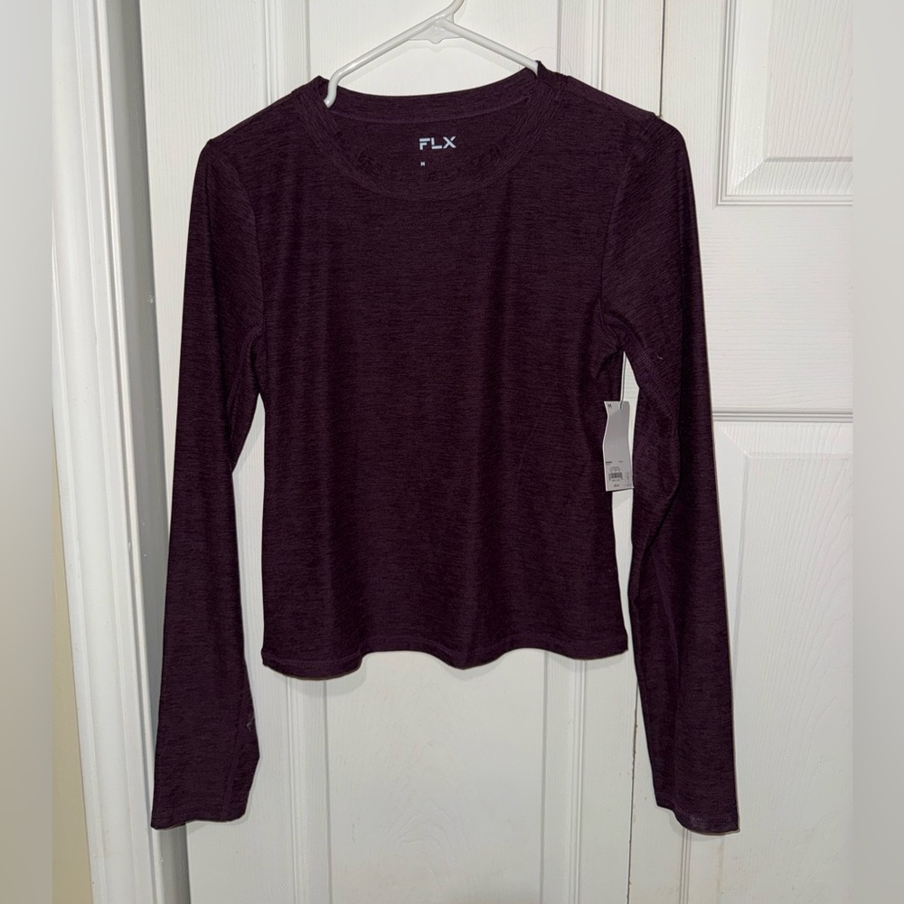 Kohl's FLX Women's Dark Purple Long Sleeve Top